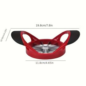 Apple Slicer Corer, Stainless Steel Upgrade 12 Sharp Apple Slicer Large, Ergonomic Plastic Handle Non-slip And Easy To Hold