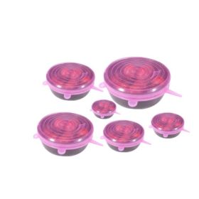 6-piece stretch siliconecover (Option: Pink-2 Set)