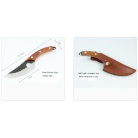Forged Small Kitchen  Boning Knife (Option: Boning knife Leather case)