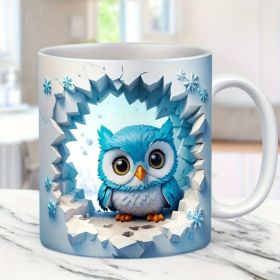 Ceramic Coffee Cup (Option: White Cup Owl2)